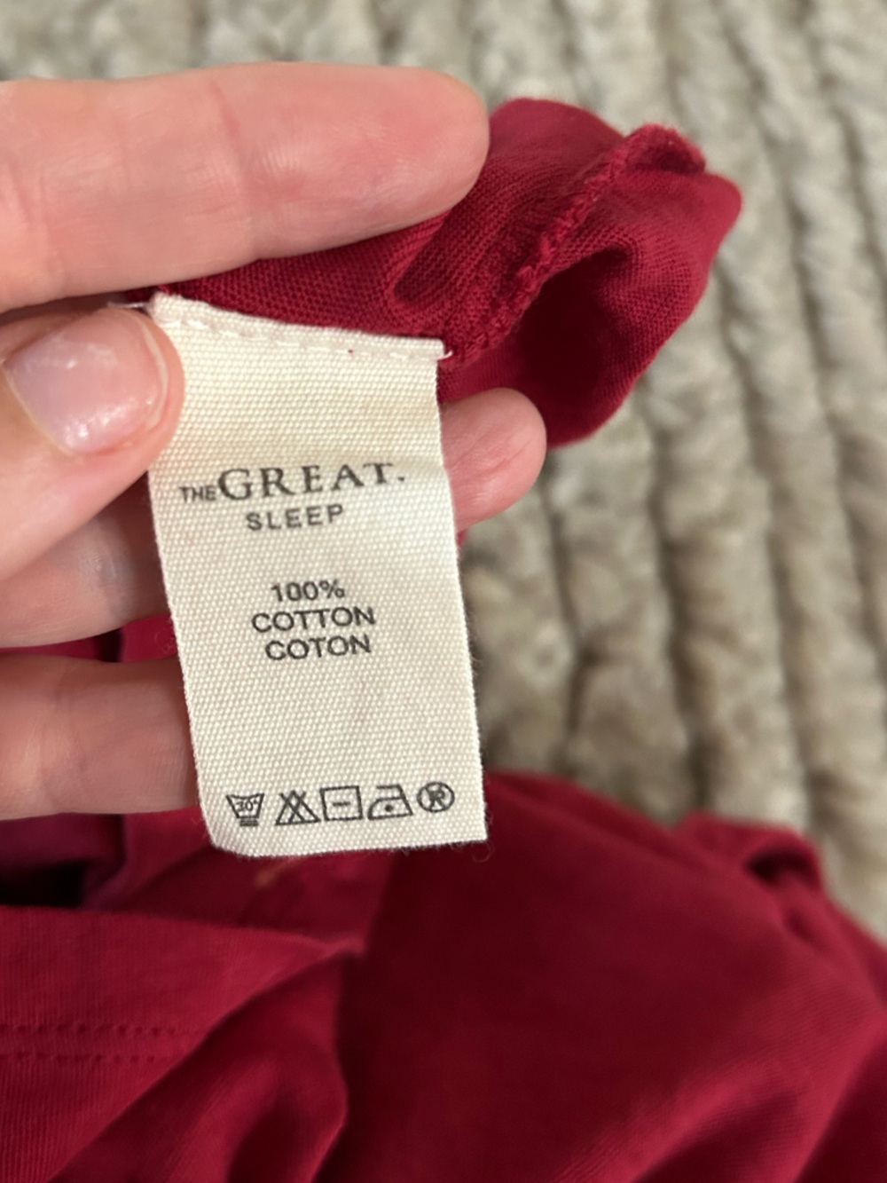 The Great Sleep THE HENLEY ROMPER Red WITH VALENTINE HEARTS - Picture 5 of 5